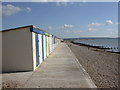 Milford on Sea, beach chalets