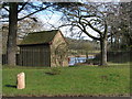 Waterworks building on Chew Magna Reservoir