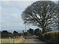 Crossroads at the top of Highfield Lane