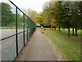 Path alongside Grove Park MURA, Newport