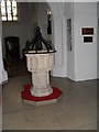 The font within St Mary Magdalene & St Denys, Midhurst