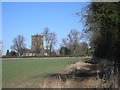 Lapley church from the Staffordshire Way