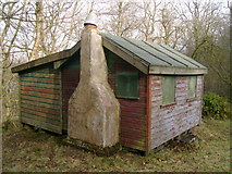 NS5379 : Hut on northern side of Carbeth Hill by Mark Nightingale