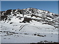 Snow covered estate track