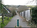 Sussex Border Path approaching the A23 crossing