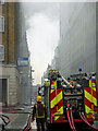 Fire fighting in Shoreditch