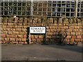 Edward Road street sign, West Bridgford