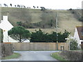 Road junction by Brent Knoll