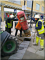 Installing a postbox, Canal Walk, Swindon (2 of 4)