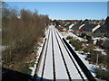 The railway to the north from Muir of Ord station