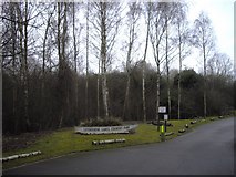 TQ6960 : Entrance to Leybourne Lakes Country Park by PAUL FARMER