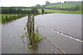 J1333 : Flooded farmland & Farm Lane by Neil Mitchell