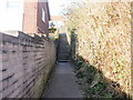 Steps at end of footpath, Home Farm, Caerleon