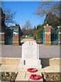 War Memorial outside the entrance to West Drayton cemetery