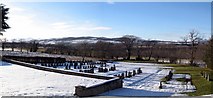NH5445 : Cemetery by Wardlaw Mausoleum, Kirkhill by Les Shaw