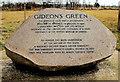 J3581 : Gideon's Green memorial stone, Whitehouse by Albert Bridge