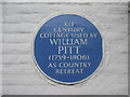 Blue Plaque of William Pitt