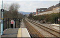 The view from the northern edge of platform 1, Risca and Pontymister railway station