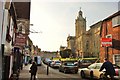 Blandford Forum: View from East Street into Market Place