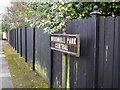 Sign, Broomhill Park Central, Belfast