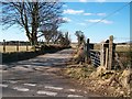 Road junction north of Plas Llecheiddior