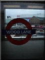 Station sign, Wood Lane Underground Station