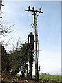 Electricity pole and transformer in Wash Lane