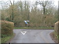 Lane junction near Crundale