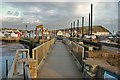 West Bay: Causeway over the River Brit and Harbour