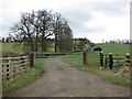 Track runs along the field boundary