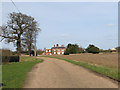 Access road to Hall Farm