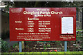 St Peter & St Paul, Chingford - Notice board