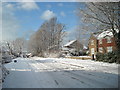 Homefield Road in the snow Seaford Jan 7 2010