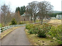 NH7734 : Driveway to Moy Church of Scotland by Dave Fergusson