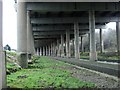SP1490 : River Tame and M6 motorway (east) by Michael Westley