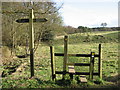 SJ6269 : Start of footpath with stile by Dr Duncan Pepper