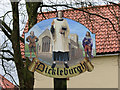 Dickleburgh village sign (close-up)