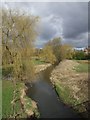 SJ8727 : River Sow upstream at Little Bridgeford by John M