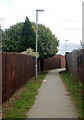 Daventry: path between St Augustin Way and The Maples