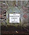 Milestone on the Worcester Road