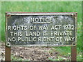 Rights Of Way Sign