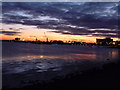 Poole : Poole Harbour & Orange Sky