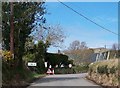 Bend at the southern approach to Llangybi