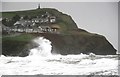 Stormy weather, Borth