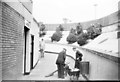 High tech street cleaning , Bull Ring, 1971