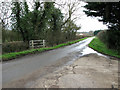 View south along Mill Road