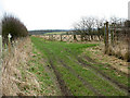 SP5709 : Footpath junction near Woodperry by Stephen Craven