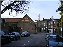 TQ2177 : Griffin Brewery, Chiswick Lane South, London by PAUL FARMER