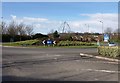 ST4776 : Roundabout, Gordano Gate by Derek Harper