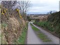 Sharp bend in the road between Cadair Elwa and Terfyn